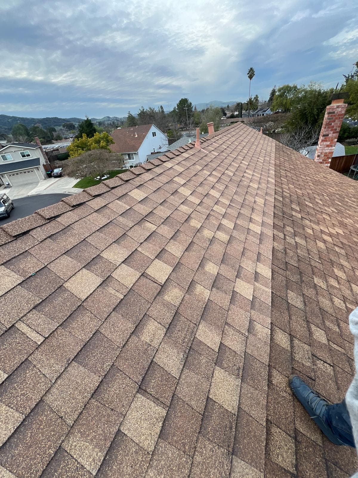 Picture of a repaired roof 